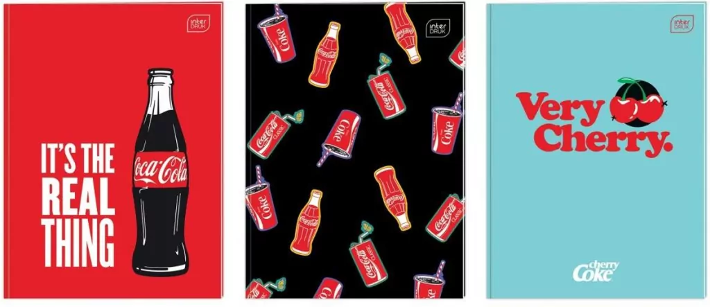 Zeszyt Coca Cola. A4/32K kratka. 10 sztuk - tantis.pl