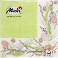 Serwetki 33x33cm Maki Wielkanoc op.  Pol-Mak - tantis.pl