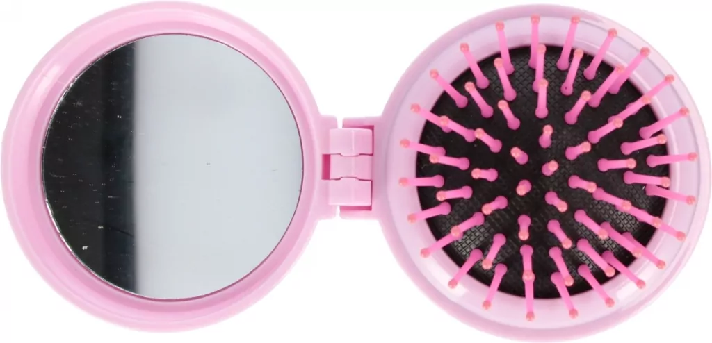 Szczotka do włosów z lusterkiem 8cm 1szt.mix - tantis.pl