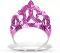 Ozdoba karnawałowa Tiara w cekiny - tantis.pl