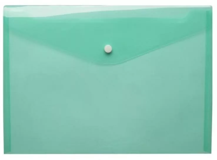 Teczka kopertowa A4 zielona D.RECT - tantis.pl