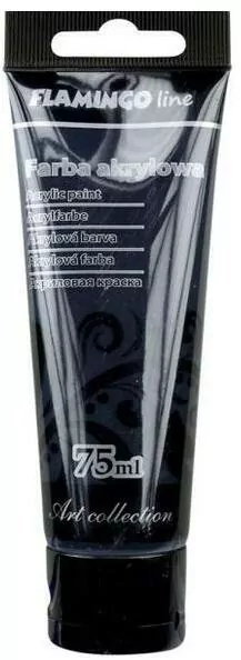 Farba akrylowa 75ml. Czarna 099 - tantis.pl