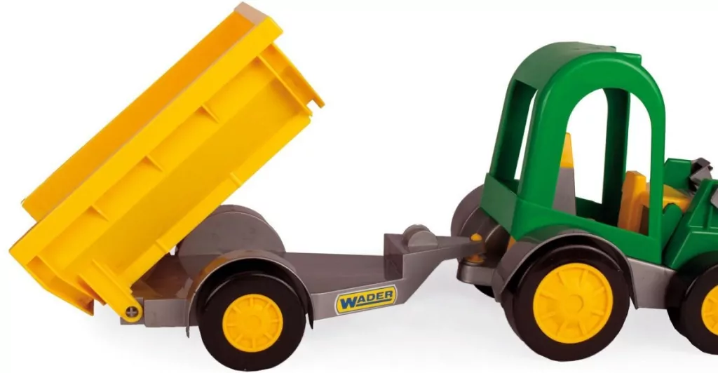 Traktor ładowarka z przyczepą. Farmer w kartonie - tantis.pl