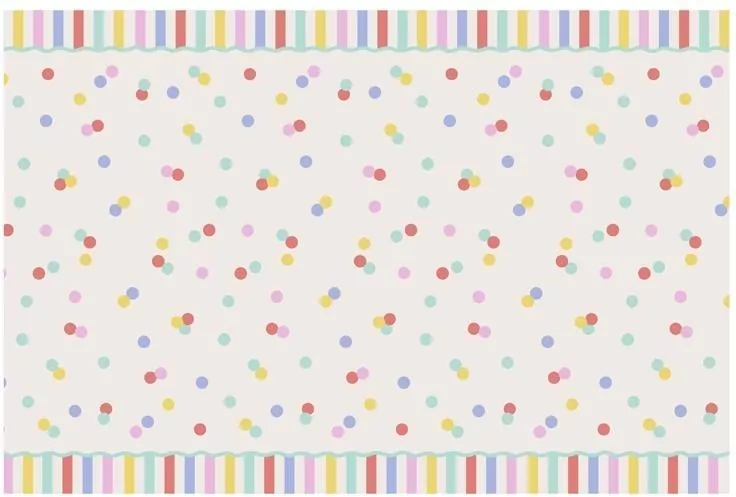 Obrus papierowy Konfetti 180x120cm - tantis.pl