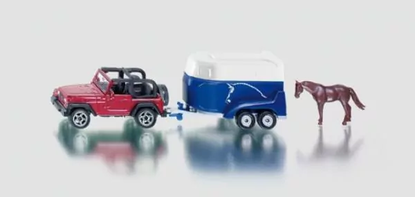 Siku. Jeep z przyczepą na konie - tantis.pl