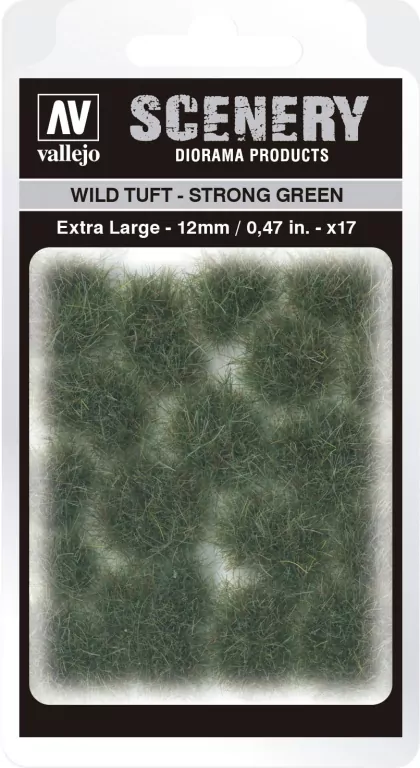 Vallejo: SC427 - Scenery - Wild Tuft - Strong Green (12 mm x 17) - tantis.pl
