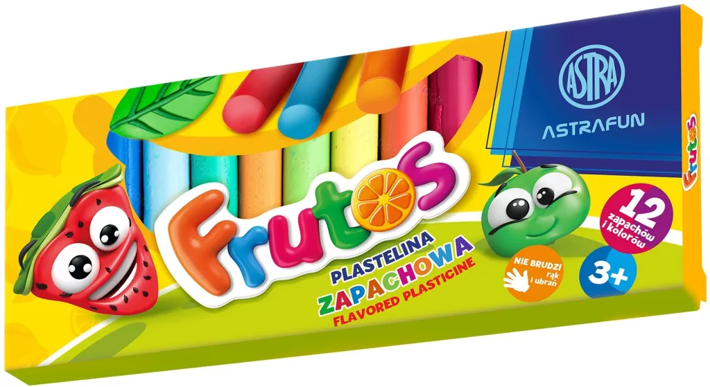 Plastelina zapachowa Frutos 12kol ASTRA - tantis.pl
