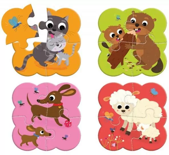 Granna. Puzzle z Jamnikiem, 4 elementy - tantis.pl