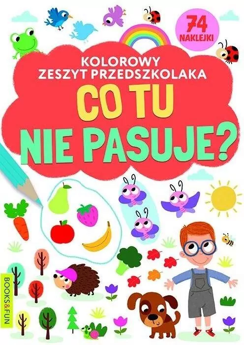 Co tu nie pasuje? Kolorowy zeszyt przedszkolaka - tantis.pl
