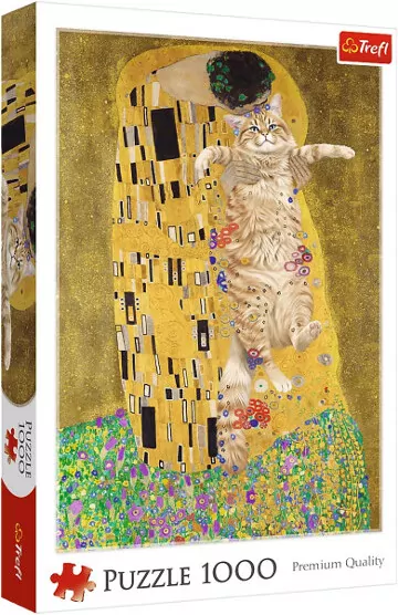 Puzzle 1000 Purrfekcyjny Pocałunek TREFL - tantis.pl