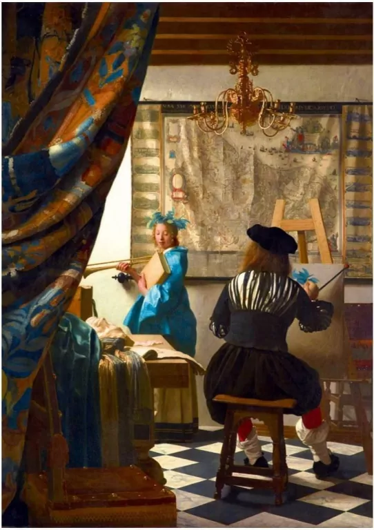 Puzzle 1000. Alegoria malarstwa, Johannes Vermeer. 60083 - tantis.pl