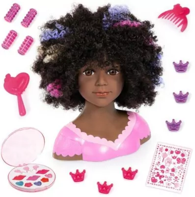 Głowa do stylizacji. Charlene Super Model + make-up