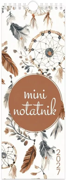 Kalendarz 2027 notatnikowy 33x12,5cm Boho - tantis.pl