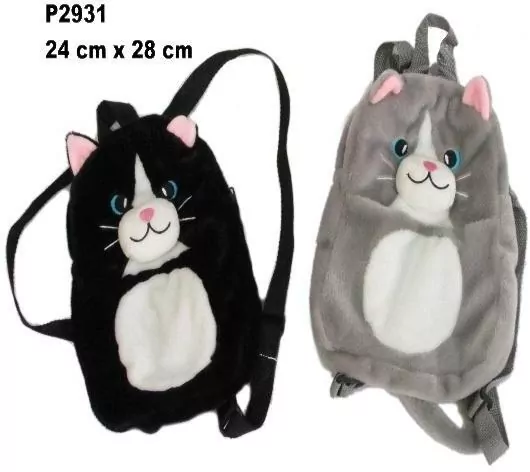 Plecak pluszowy Kot 2 kolory 142054 SunDay mix cena za 1 szt - tantis.pl