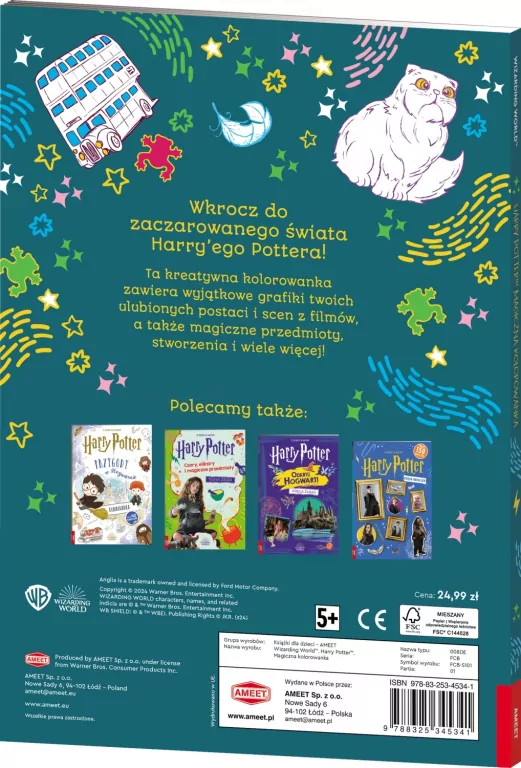 Harry Potter. Magiczna kolorowanka - tantis.pl