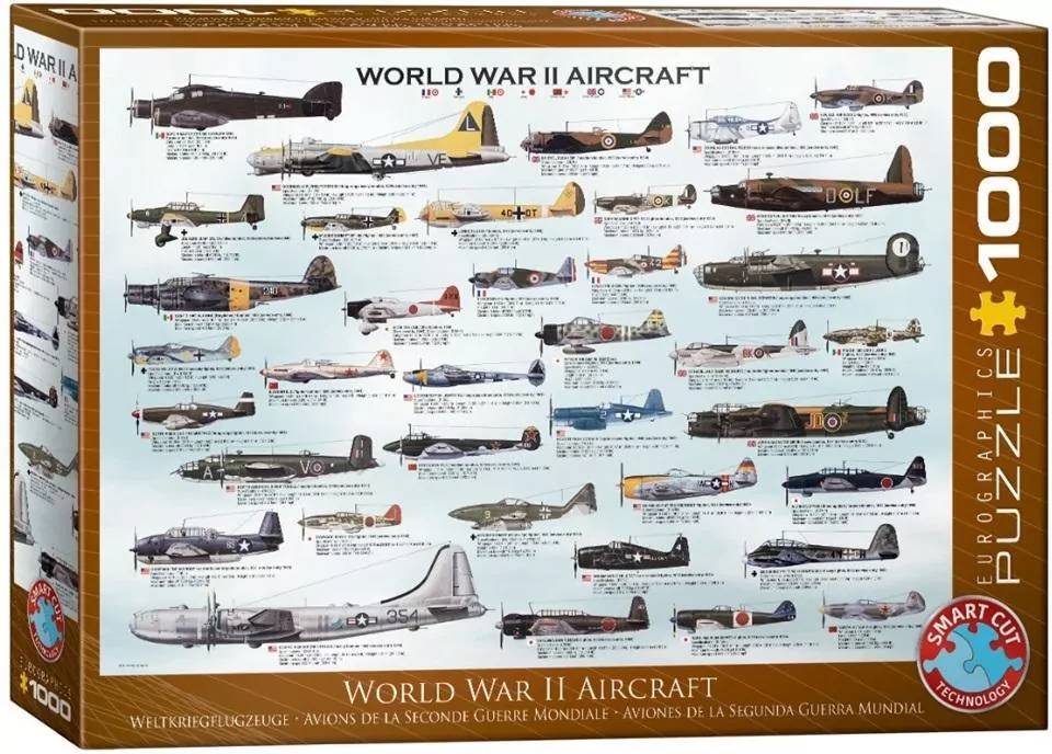 Puzzle 1000 World War II Aircraft 6000-0075 - tantis.pl