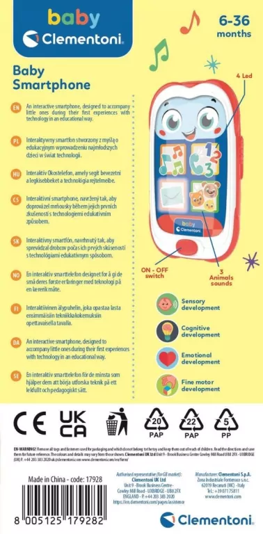 Clementoni. Smartfon dotykowy - tantis.pl
