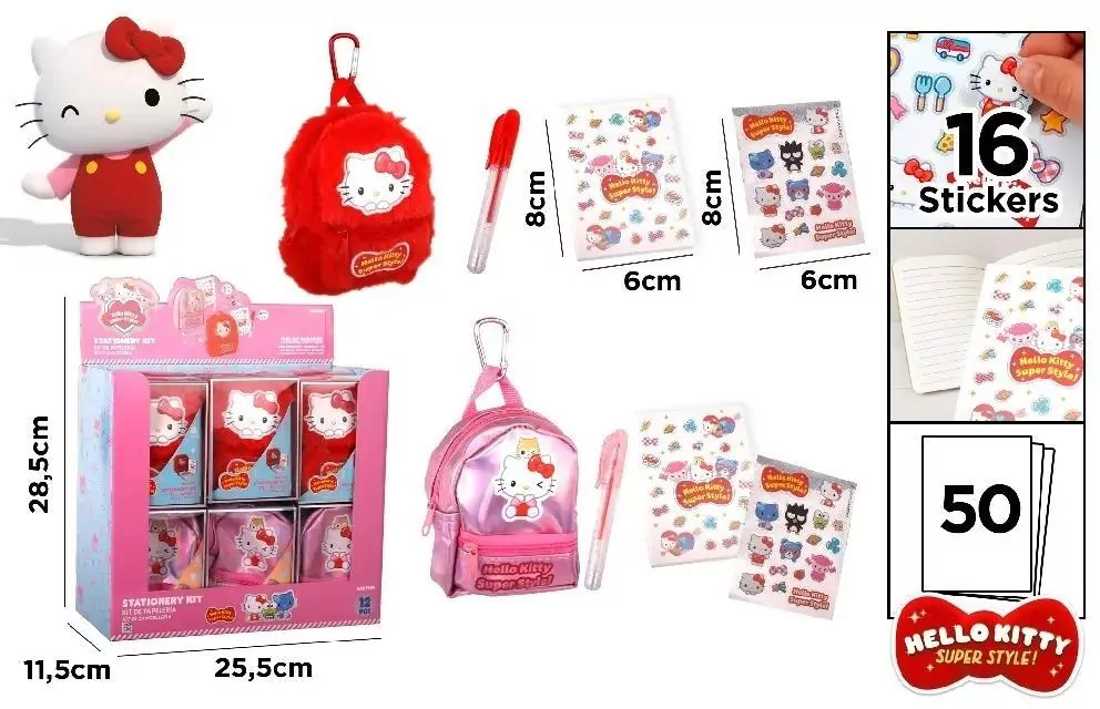 Zestaw do pisania etui miniplecak Hello Kitty MIX - tantis.pl