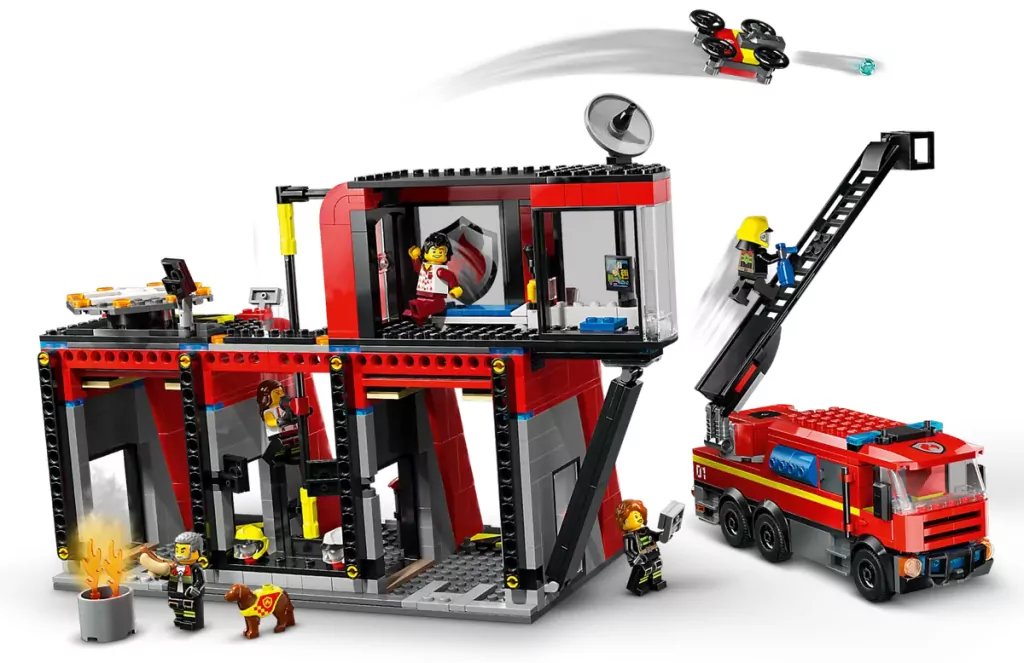 LEGO® City. Remiza strażacka z wozem 60414 - tantis.pl