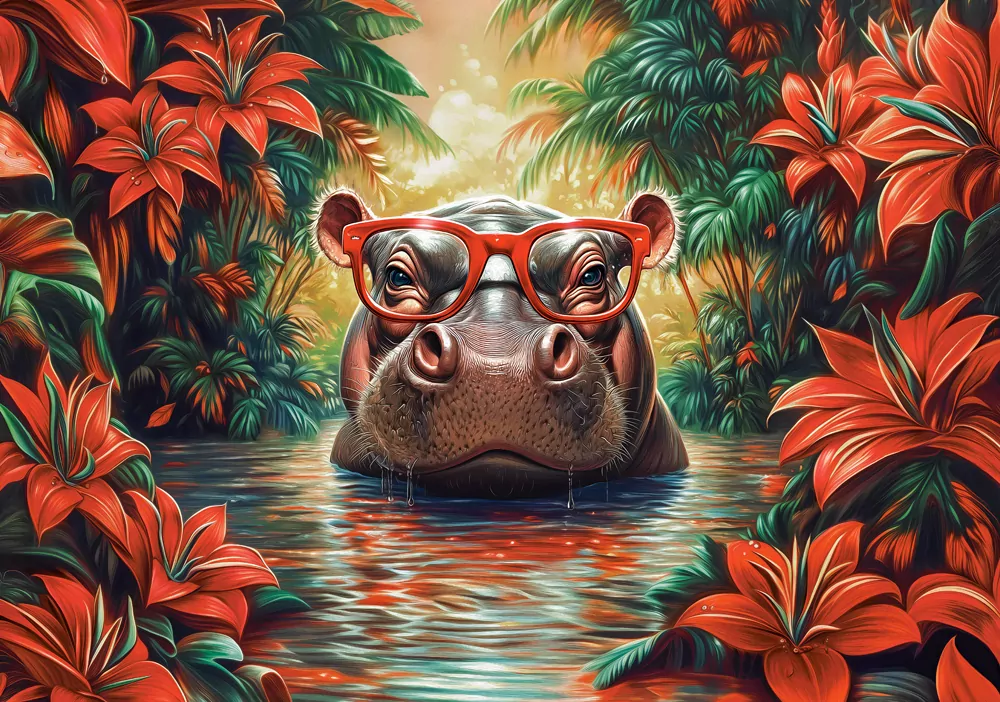 Puzzle 500 Hippo Relaxation CASTOR - tantis.pl