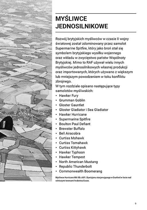 Brytyjskie samoloty myśliwskie II wojny światowej. Panorama techniki wojskowej - tantis.pl