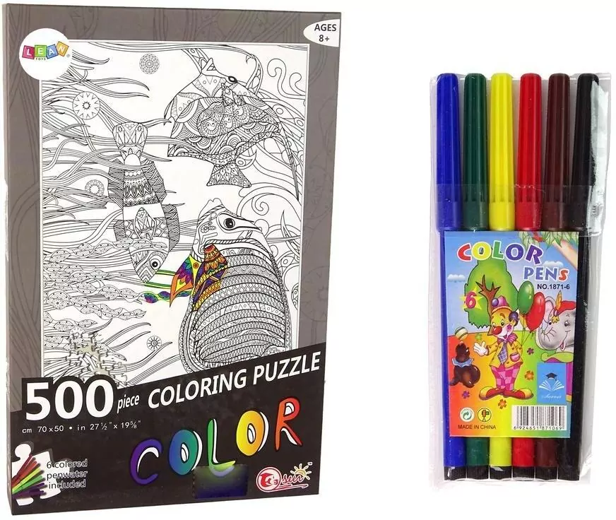 Puzzle 500 do kolorowania Ocean - tantis.pl