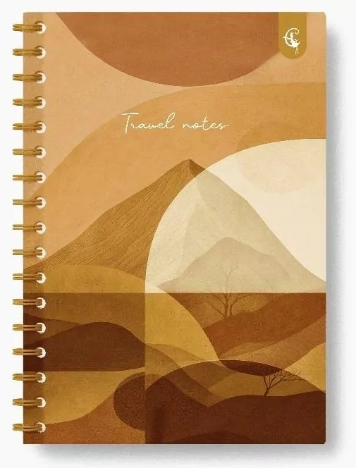 Kołonotatnik ozdobny B5/160K kratka Podróże - tantis.pl