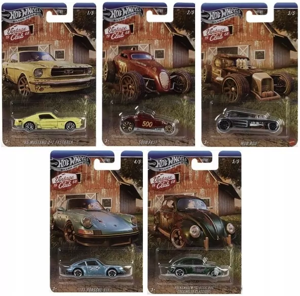 Hot Wheels Samochodzik Vintage mix (10szt) - tantis.pl