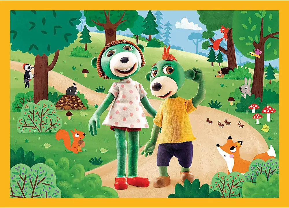Puzzle 4w1 Trefliki na wakacjach TREFL - tantis.pl
