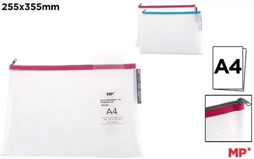 Saszetka A4 siatkowa Eva z suwakiem MIX - tantis.pl