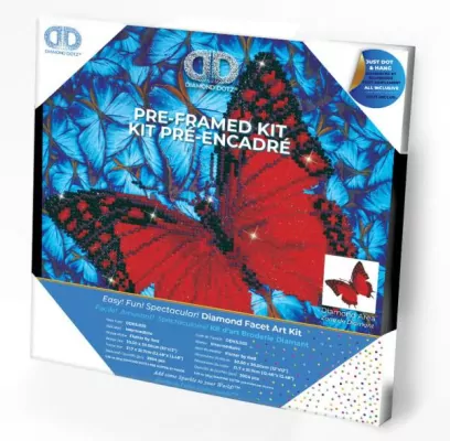 Diamond Dotz Adults Flutter By Red z ramką