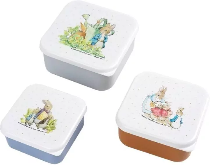 Lunch box 3szt Królik PIotruś - tantis.pl