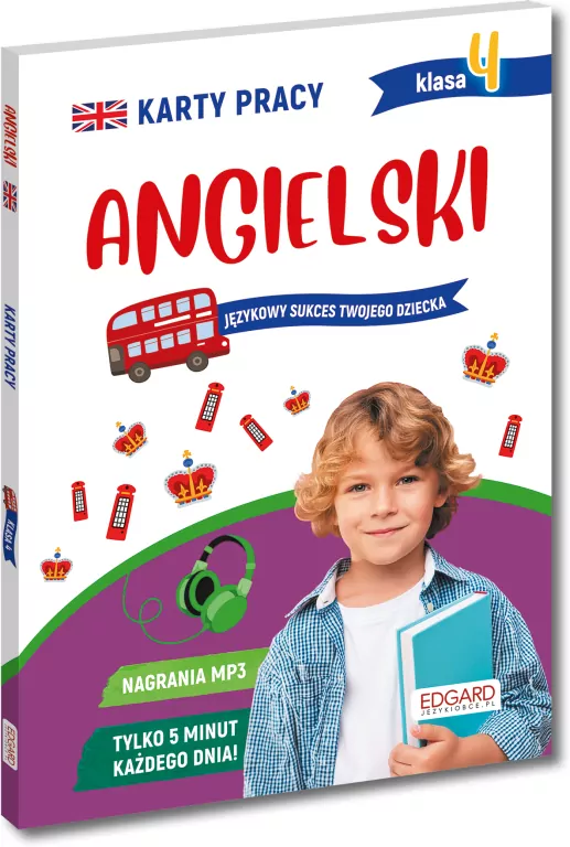 Angielski. Karty pracy. Klasa 4 - tantis.pl