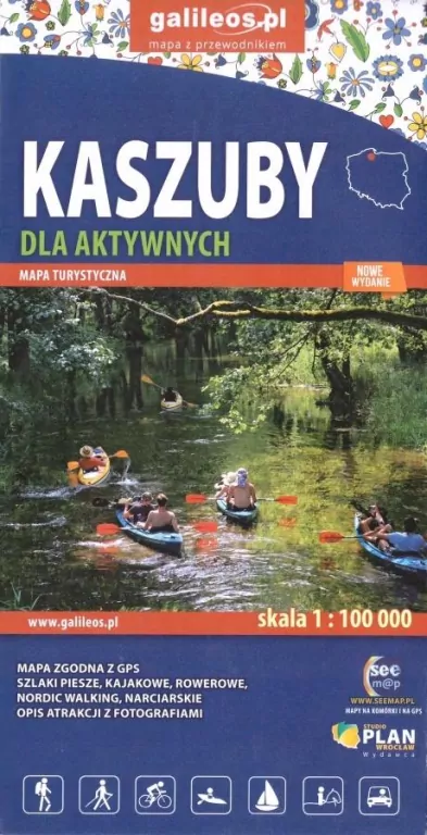 Mapa dla aktywnych. Kaszuby 1:100 000 w.2020 - tantis.pl