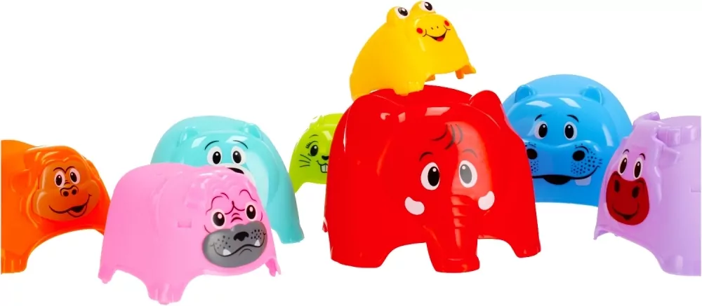 Bam Bam. Kubeczki do układania. Zwierzaki - tantis.pl