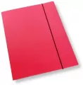 Teczka A4 z gumką lakier różowa 350gsm - tantis.pl