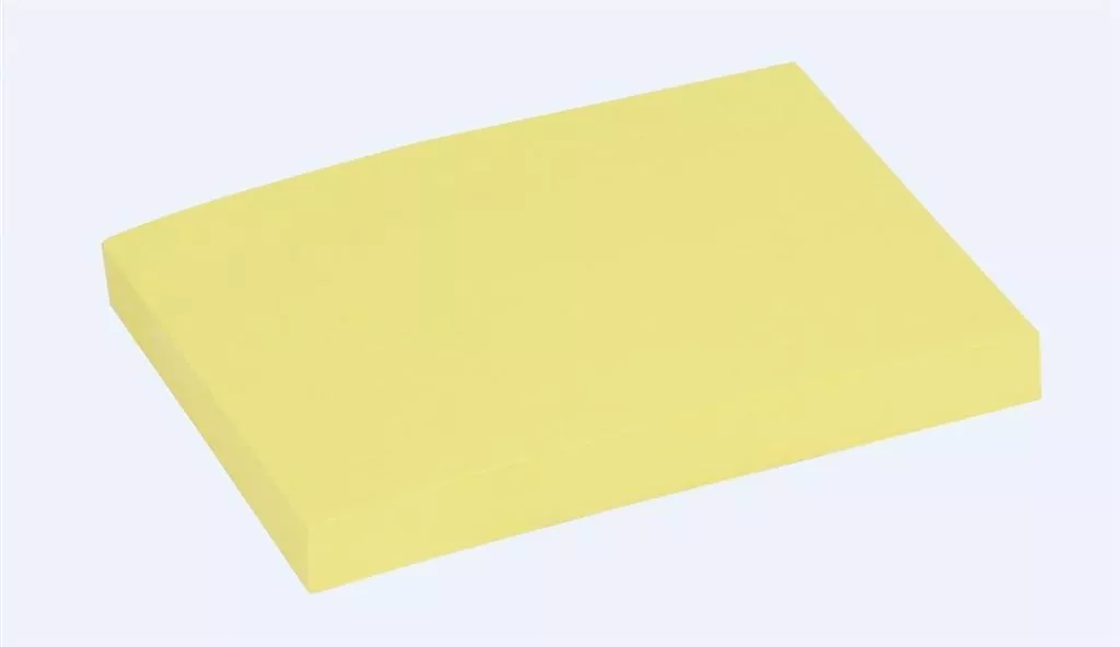 Notes samoprzylepny 75 x 100 mm. Żółty - tantis.pl