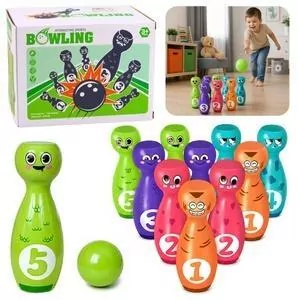 Kręgle z buźkami 10szt - tantis.pl