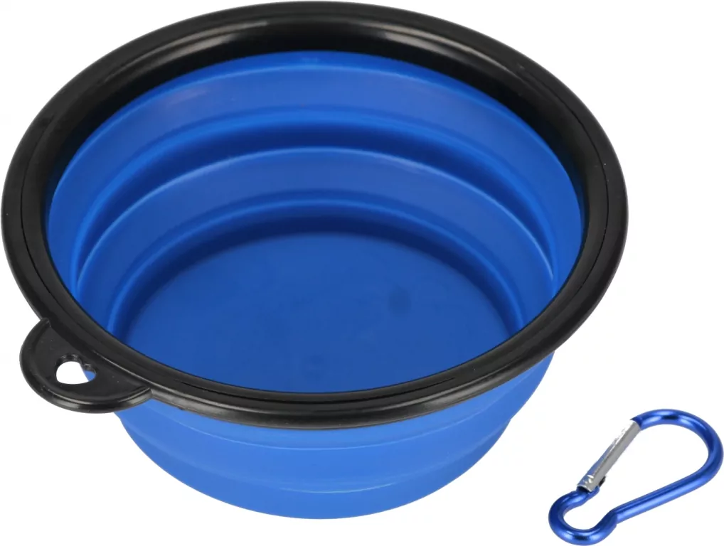 Miska silikonowa składana niebieska 13cm - tantis.pl