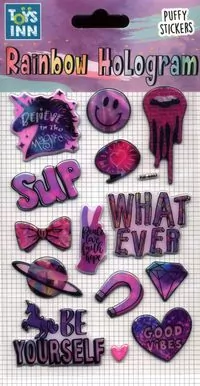 Naklejki rainbow hologram - Unicorn. ToysInn - tantis.pl