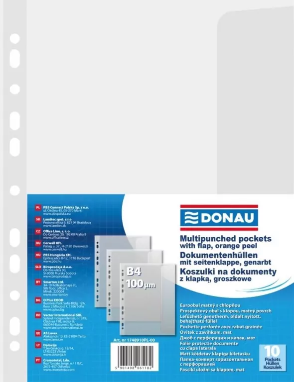 Koszulka Donau B4  z klapką 100um (1748910) - tantis.pl