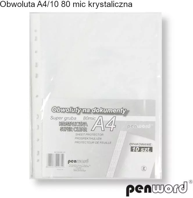 Obwoluta A4 80 mic krystaliczna - tantis.pl