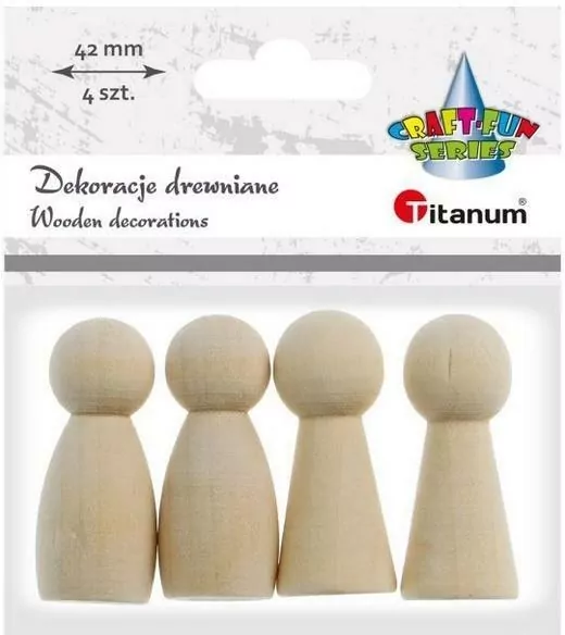 Drewniane dekoracje. Pionki 42mm - tantis.pl