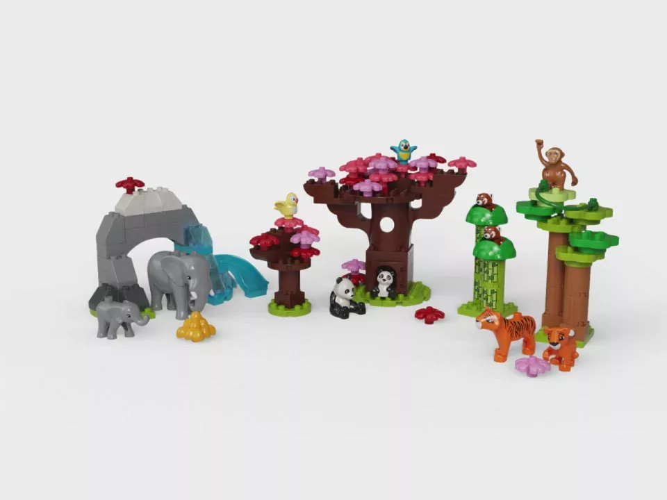 LEGO® DUPLO® Town. Dzikie zwierzęta Azji. 10974 - tantis.pl
