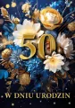 Karnet B6 3D Urodziny 50 - tantis.pl