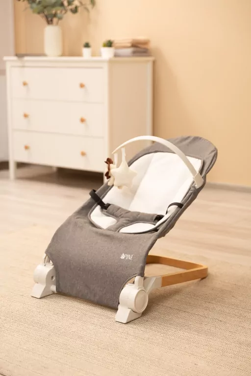 Caretero Leżaczek Pine grey - tantis.pl