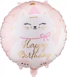 Balon foliowy pastylka Kotek 35x35cm