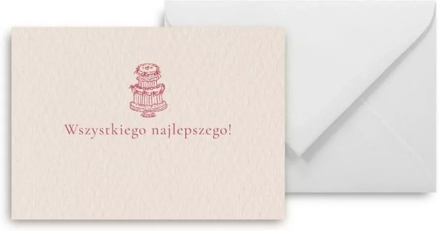 Mini kartka Wszystkiego najlepszego - tantis.pl