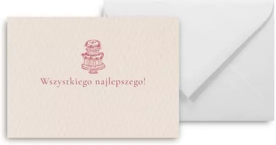 Mini kartka Wszystkiego najlepszego