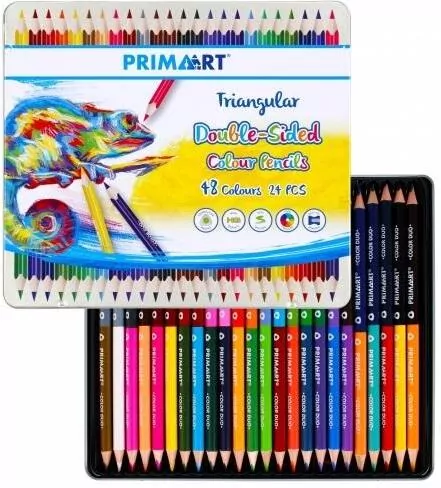 Kredki ołówkowe trójkątne 48 kolorów - tantis.pl